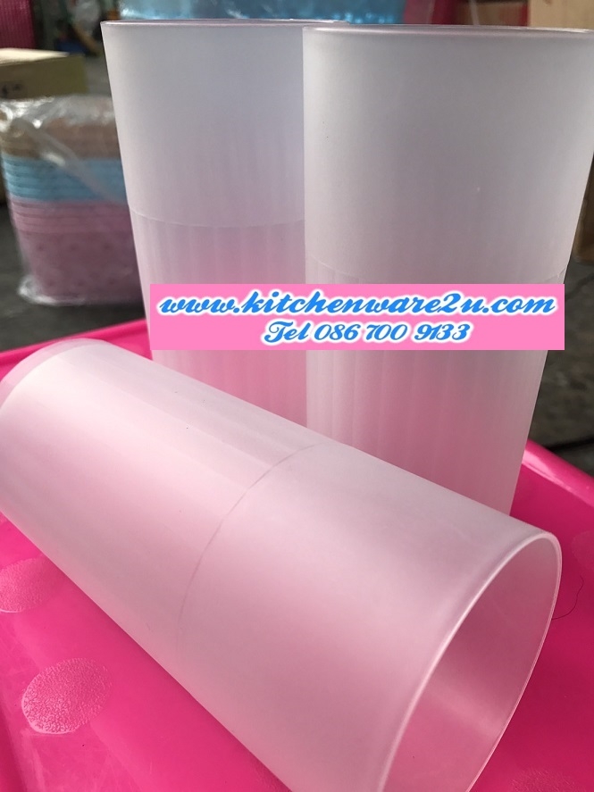 P02188 แก้วน้ำ สีขาว ทรงสูง 13 Oz. (ุ6.5*6.5*14 ซม) No.2001 ราคาส่งต่อ 1 โหล:12 ใบ