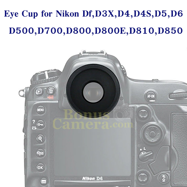 DK-19 Eye Cup ยางรองตาเกรดดี มีแผ่นกระจก สำหรับกล้อง Nikon Df,D3X,D4,D4S,D5,D500,D700,D800,D800E,D810,D810A,D850