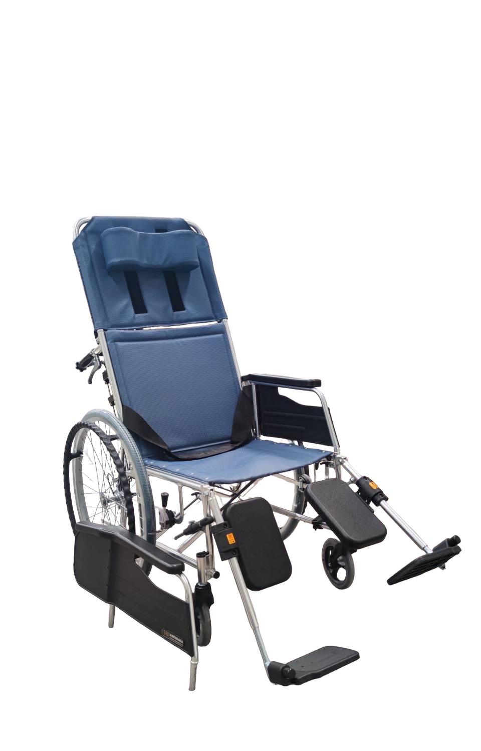 รถเข็นปรับเอนนอน แบรนด์ญี่ปุ่น ( 車いす ) Matsunaga Wheelchair รุ่น MW-13 ล้อหลังใหญ่ ที่พักแขนเปิดได้ ฟังก์ชั่นหลากหลาย พับเก็บได้