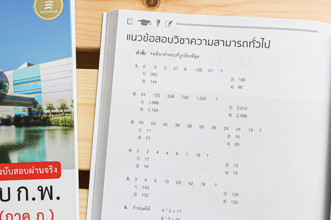 Infopress (อินโฟเพรส) รวมแนวข้อสอบ ก.พ. ตามหลักเกณฑ์ใหม่ (ภาค ก.) ฉบับสอบผ่านจริง - 71083