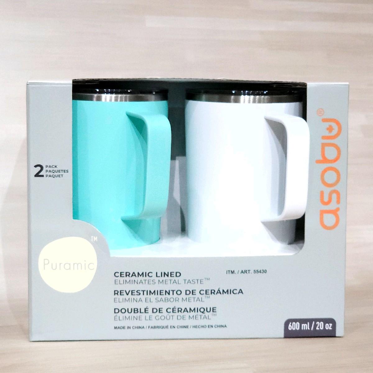 แก้วเก็บอุณหภูมิ asobu 600 ml เซต 2 ใบ แก้วเก็บความเย็น