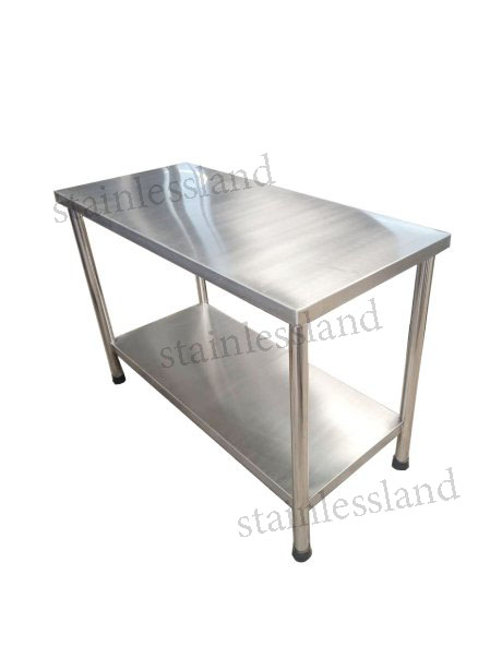 โต๊ะสแตนเลส 2 ชั้น ขนาด 50x110x75 ซม.