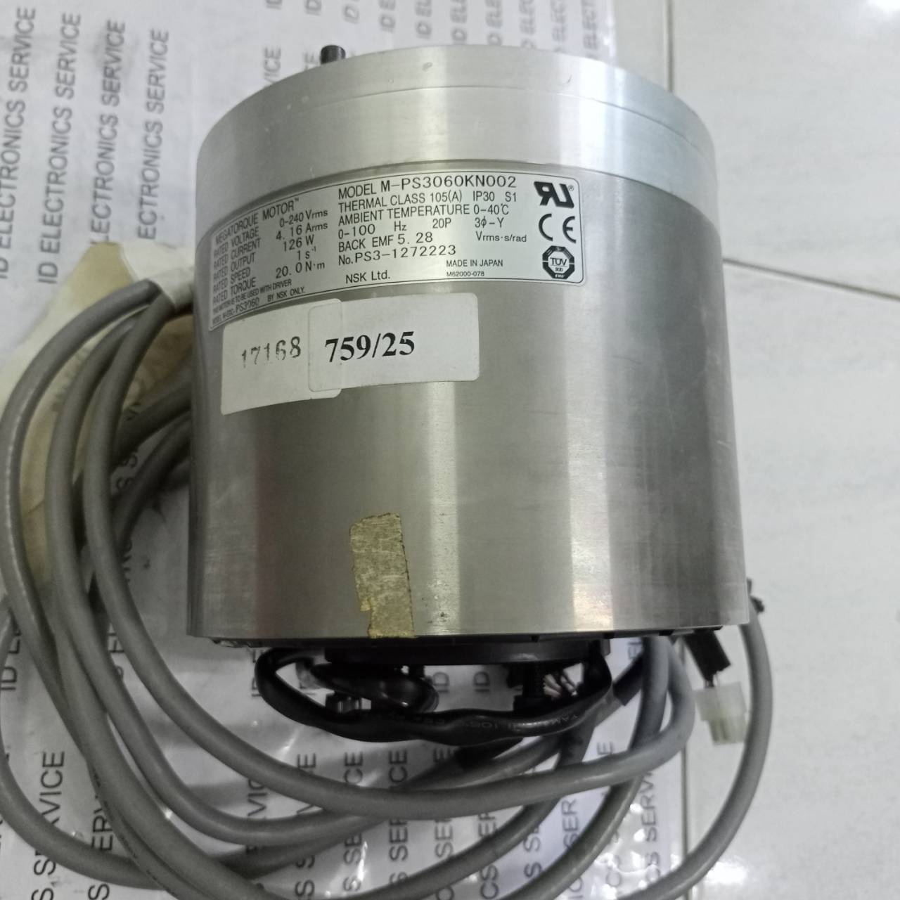 SERVO MOTOR " NSK " MODEL : M-PS3060KN002