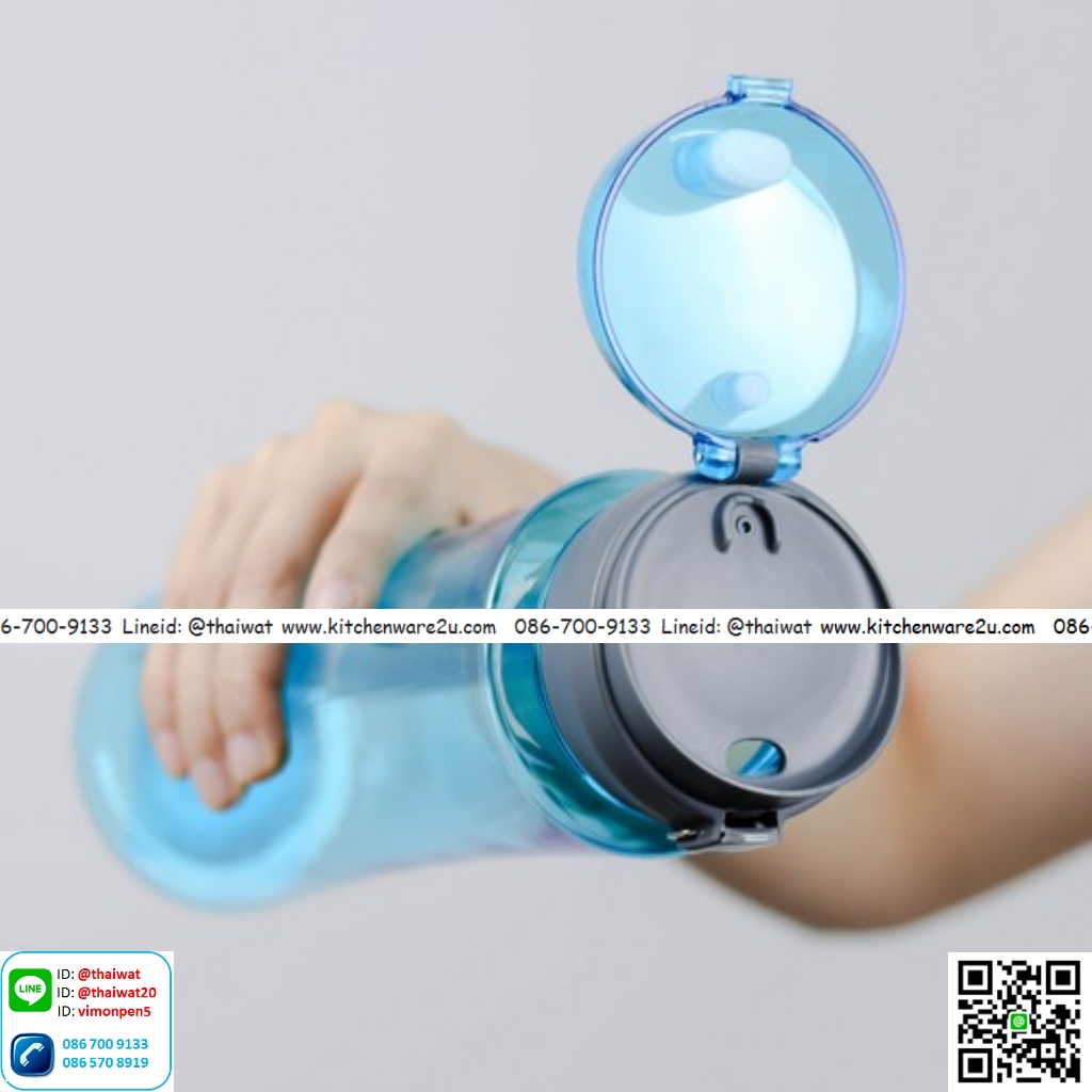 P07850 ขวดน้ำดื่ม Superlock จุ 0.8 ลิตร No.5296 (ขนาด 7.8 ซม.(กว้าง) X 7.8 ซม.(ยาว) X 25.5 ซม.(สูง) ราคาส่งต่อ 12 ใบ :เฉลี่ย 95 บ./ใบ
