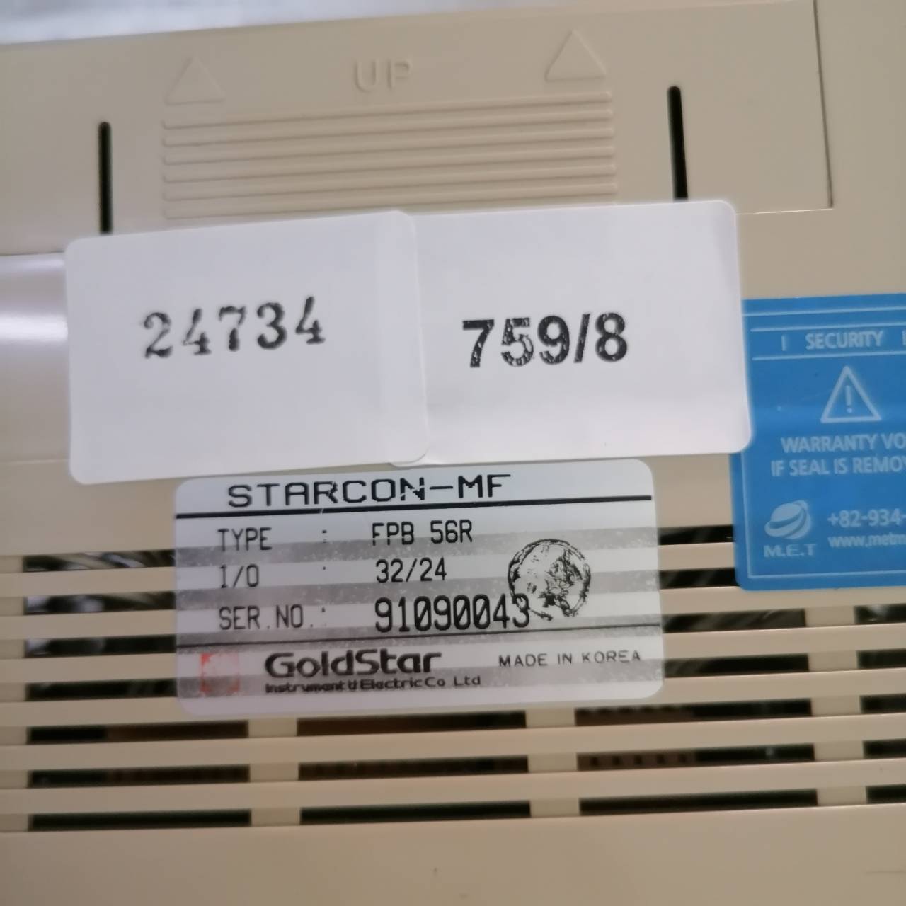 PLC " FUJI " MODEL : FPB56R