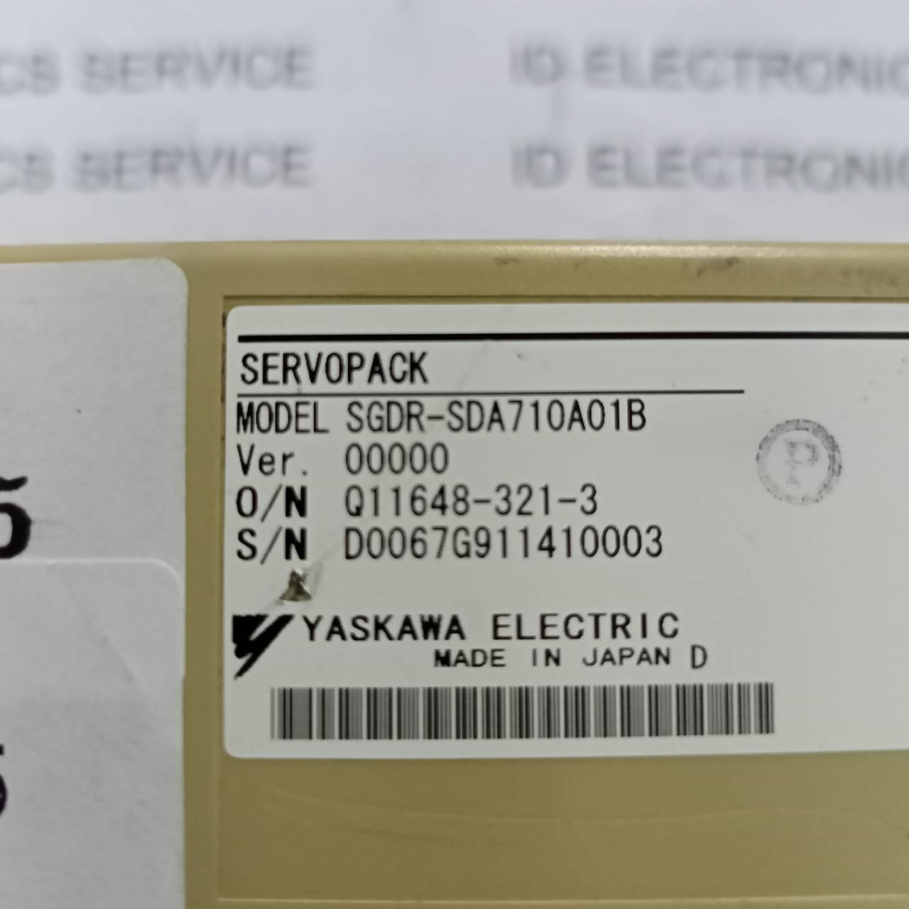 DRIVE SGDR-SDA710A01B "YASKAWA"