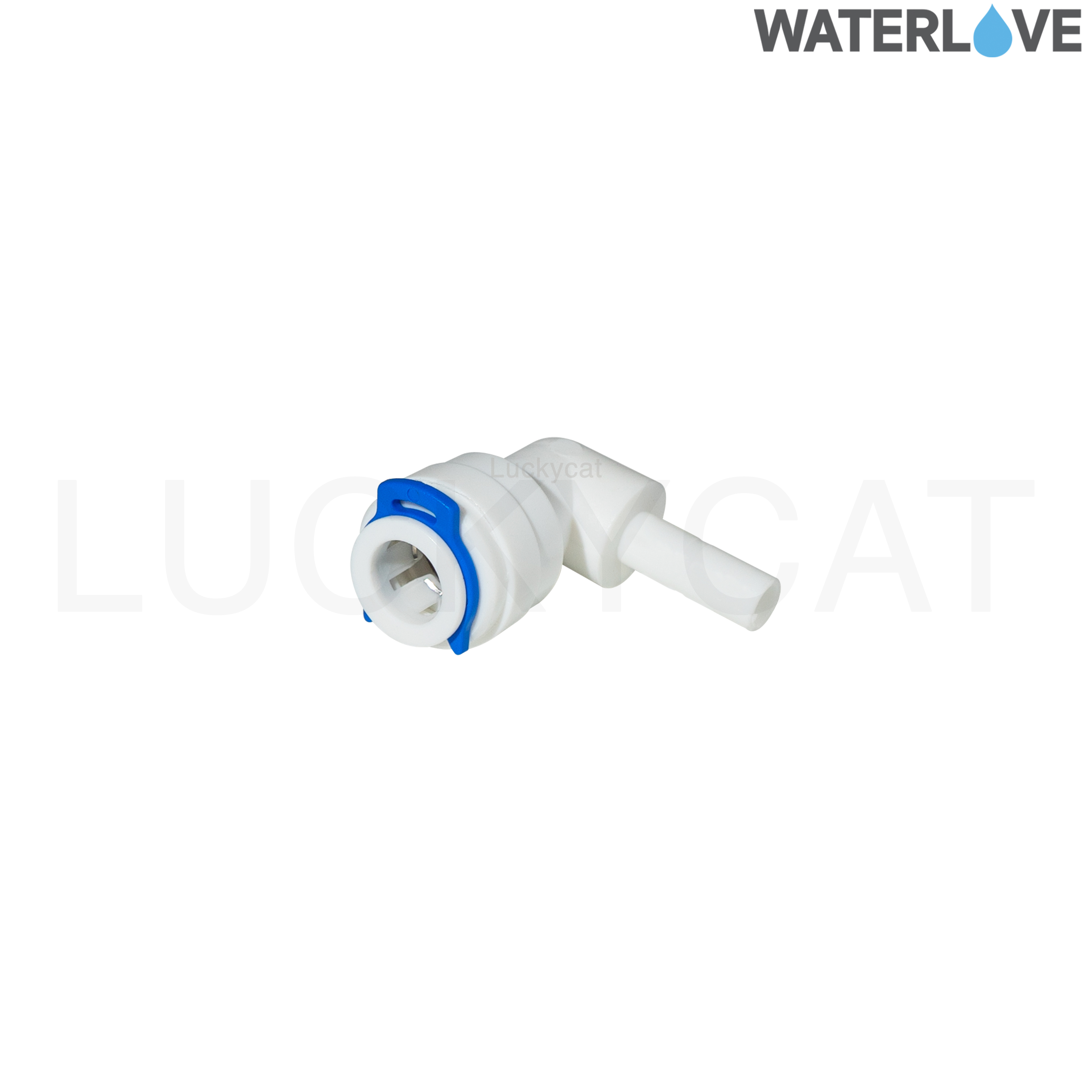 ข้อต่อฉากสวมเร็ว สำหรับเสียบสาย 3/8'' (มีคลิปล็อค) และเสียบข้อต่อ 1/4''