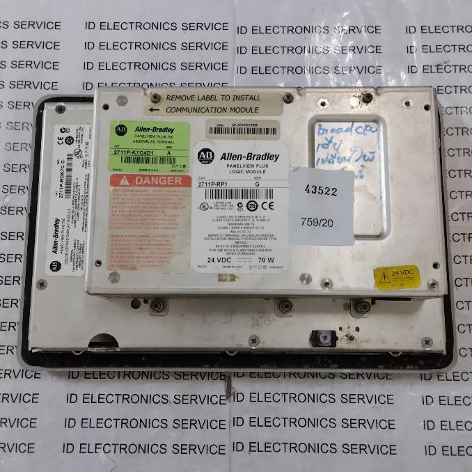 LCD TOUCH SCREEN " ALLEN-BRADLEY " MODEL : 2711P-RP1 #43522
