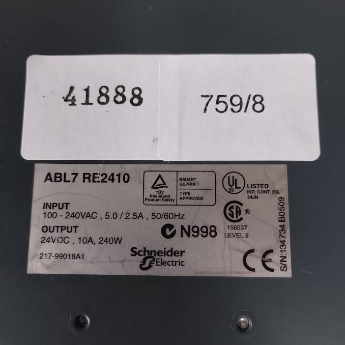 PLC " SCHNEIDER " MODEL : ABL7 RE2410