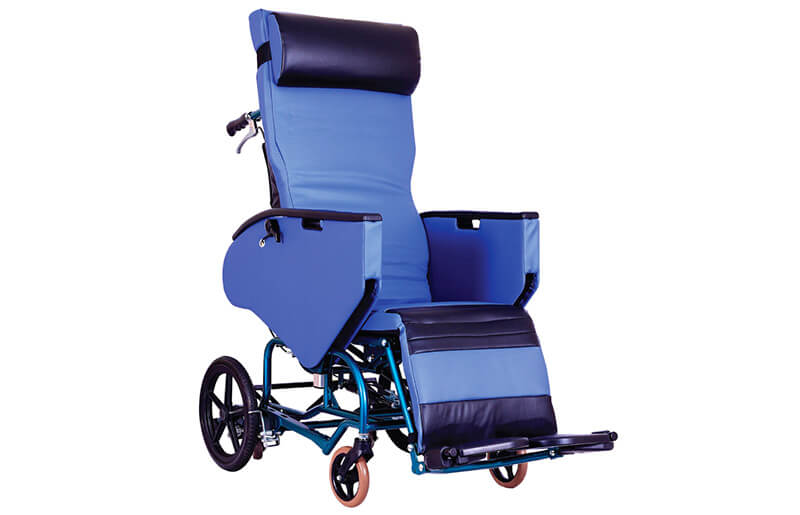 รถเข็นปรับเอนนอนไซร้ใหญ่ แบรนด์ญี่ปุ่น Matsunaga Wheelchair (車いす) รุ่น FR31TR เบาะนั่งกว้างพิเศษ 50 ซม. เปิดประสบการณ์นอนที่สบายที่สุด + แถมฟรี สายรัดกันตก