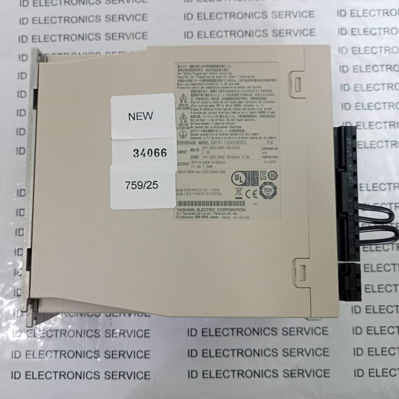 ขาย SGD7S-120A00B202 SERVO DRIVE "YASKAWA"