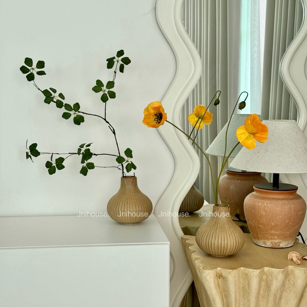 [พร้อมส่ง] Jnihouse : แจกันเซรามิกกลม (flower vase) ไม่รวมดอกไม้