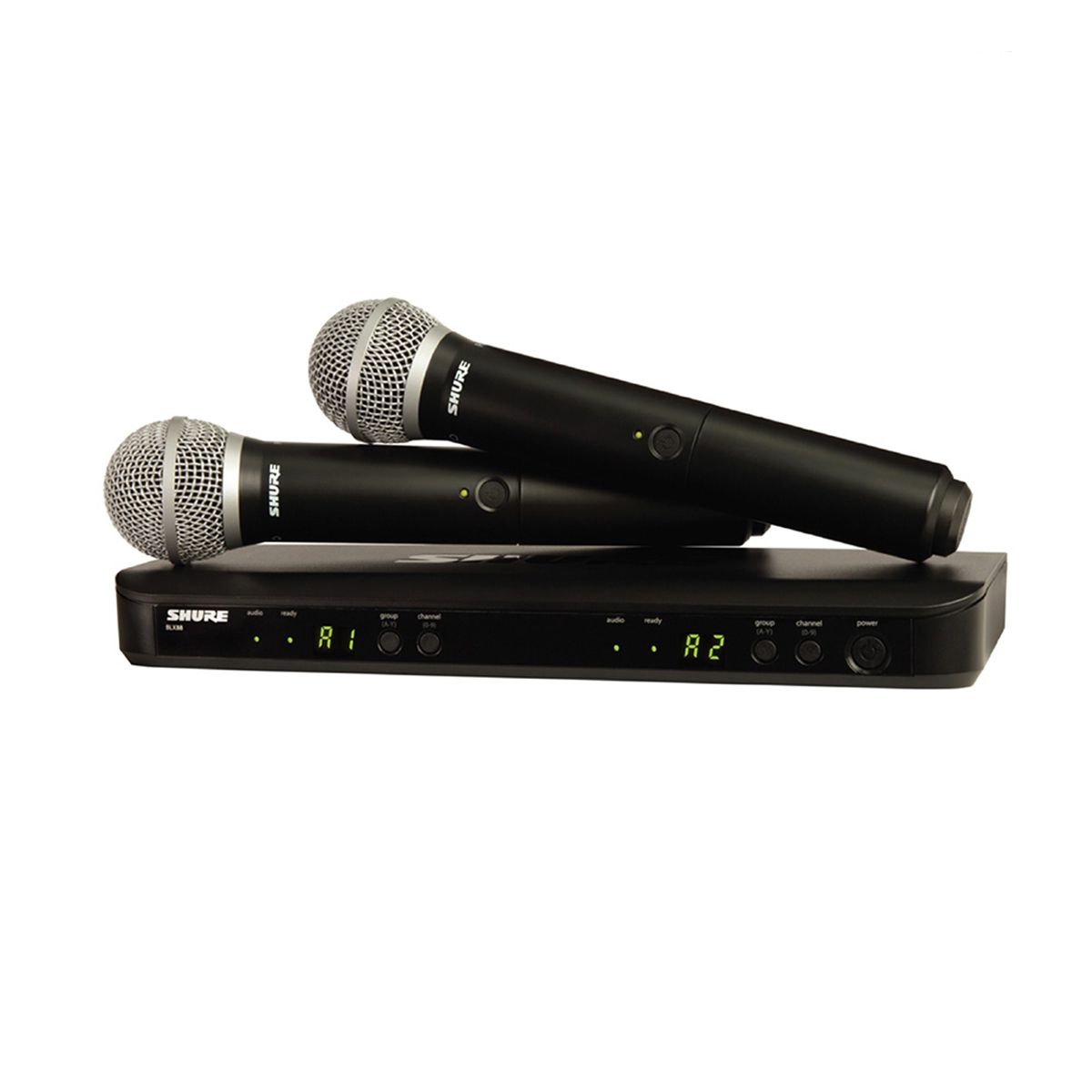 SHURE BLX288A/PG58-M19 ไมโครโฟนไร้สายแบบไมค์คู่ ย่าน UHF คลื่นความถี่ 694-703 MHz