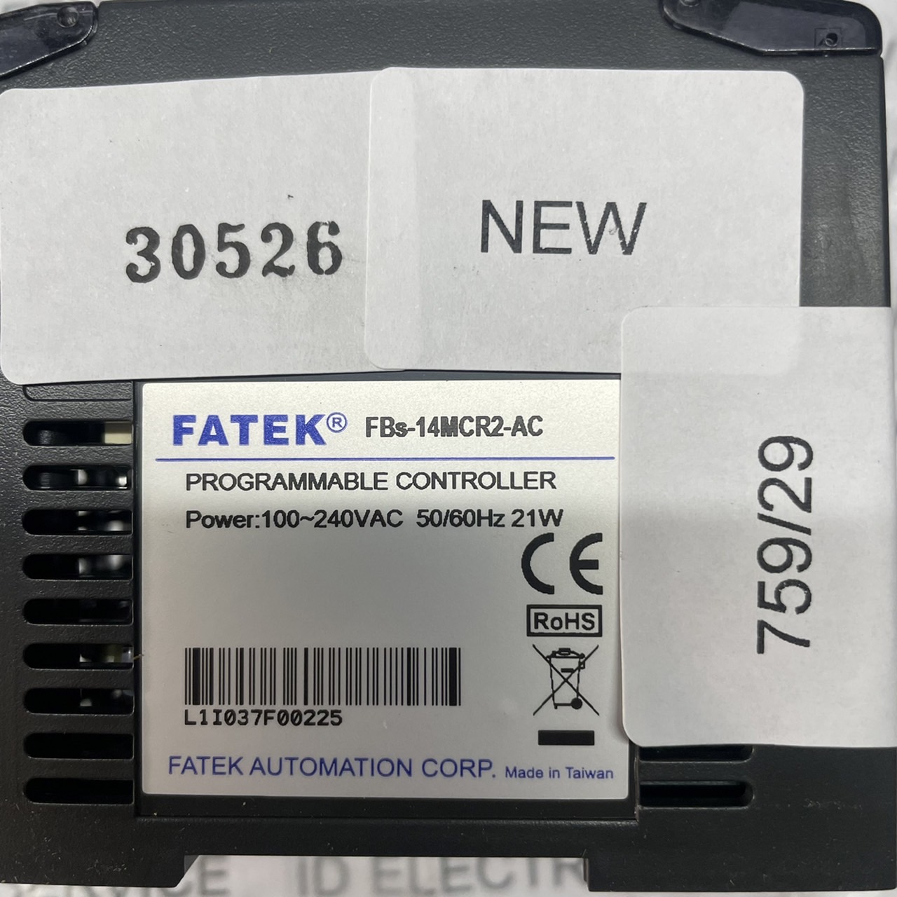 PLC " FATEK " MODEL : FBS-14MCR2-AC