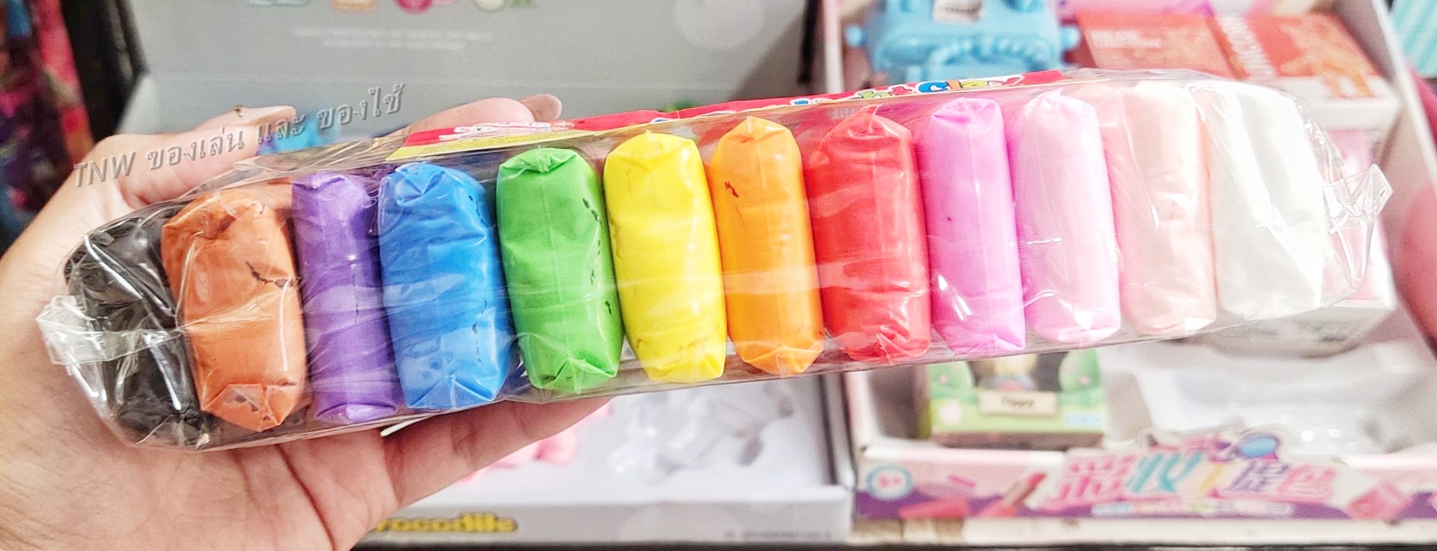 ✨ ดินเบา แพ็ค 12 สี ไร้สารเคมี ไม่ติดมือ ของเล่นเสริมพัฒนาการ แถมฟรี อุปกรณ์ปั้น 3 ชิ้น ✨