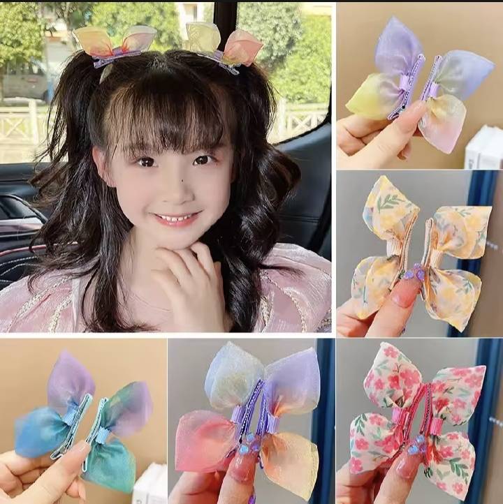 💗มาหยากิ๊ฟช้อป💗กิ๊บติดผมน่ารัก สไตล์เกาหลี แพ็คคู่ แฟชั่นประดับผมเด็กหญิง ขนาด 5 ซ.ม.