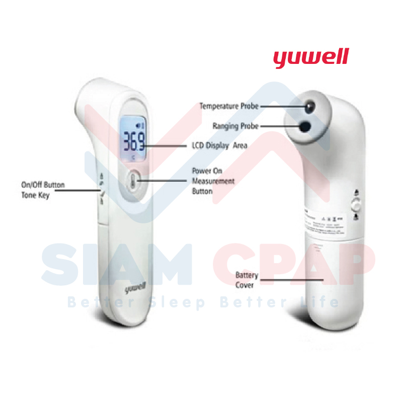 เครื่องวัดอุณหภูมิร่างกายอินฟาเรด Yuwell รุ่น YT-1