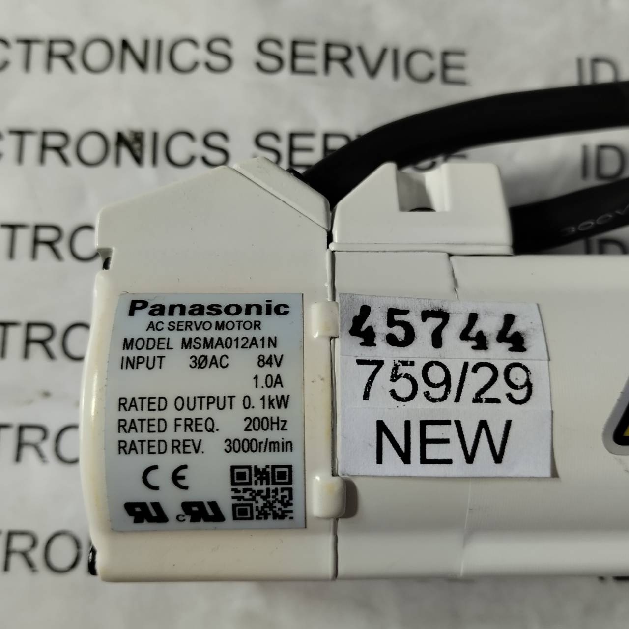 SERVO MOTOR " PANASONIC " MODEL : MSMA012A1N