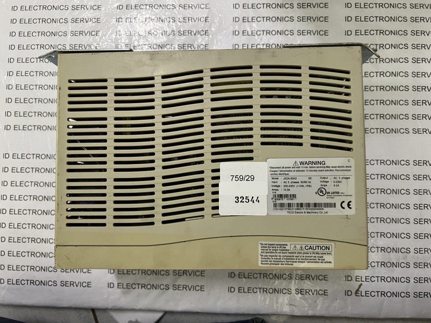 SERVO DRIVE " TECO " MODEL : JSDA-50A3