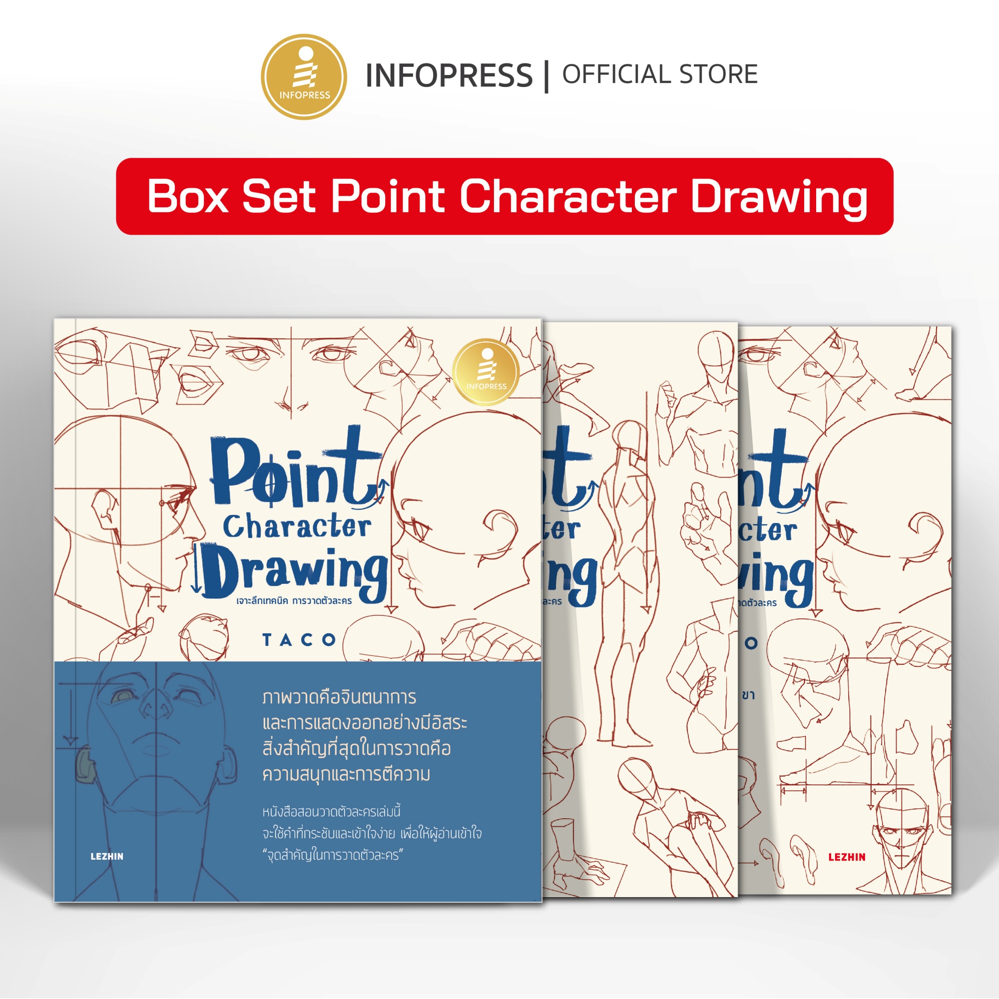 Infopress (อินโฟเพรส) หนังสือ Point Character Drawing เจาะลึกเทคนิค การวาดตัวละคร - 75722