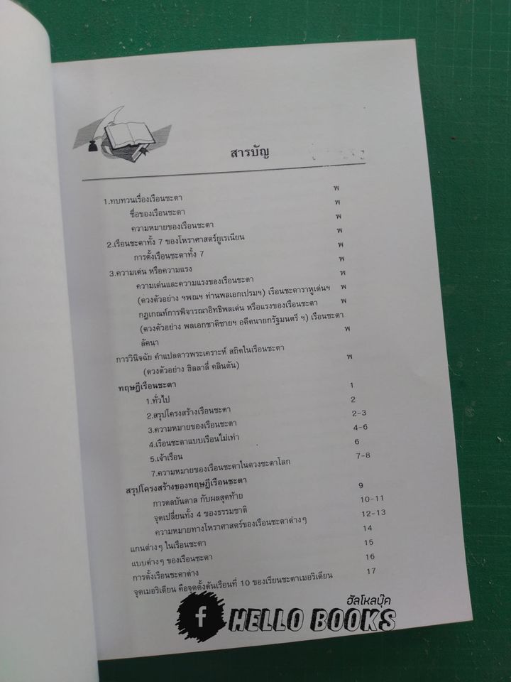 หนังสือบทเรียน หลักสูตรเรือนชะตา ประกอบแบบฝึกหัด