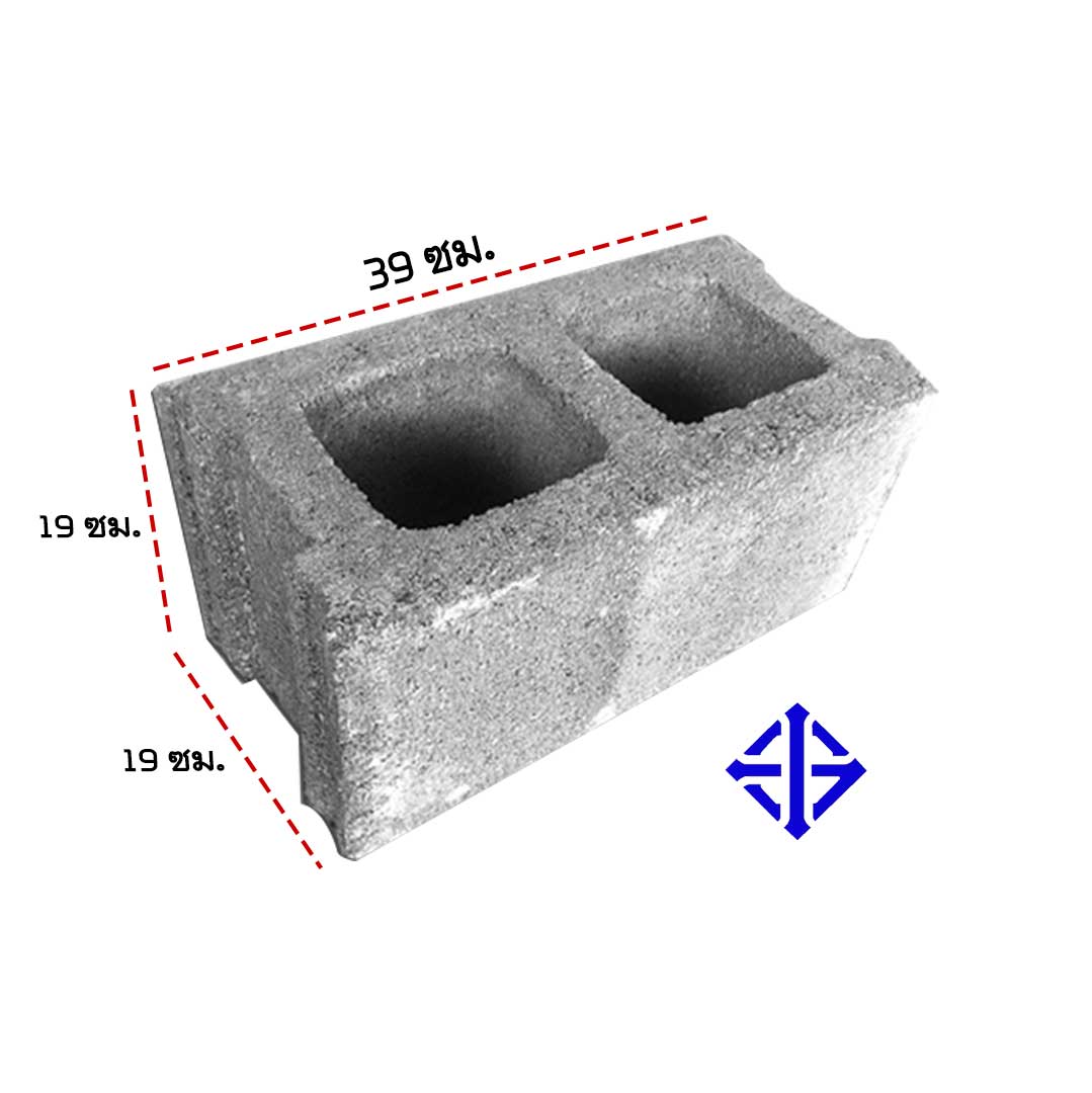 อิฐบล็อก 19 ซม. (มอก)