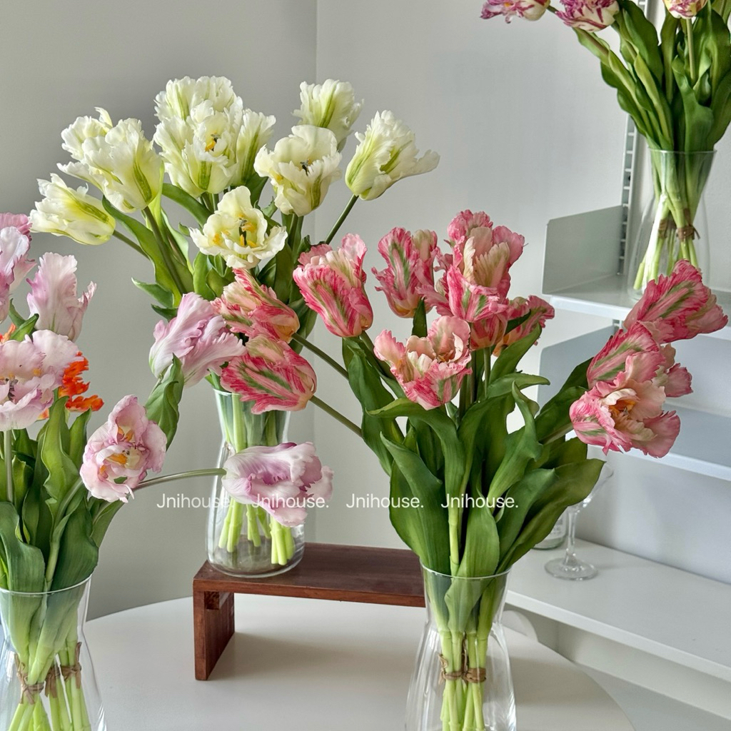 [พร้อมส่ง] Jnihouse : ทิวลิปประดิษฐ์ดอกใหญ่ (Tulip Artificial)