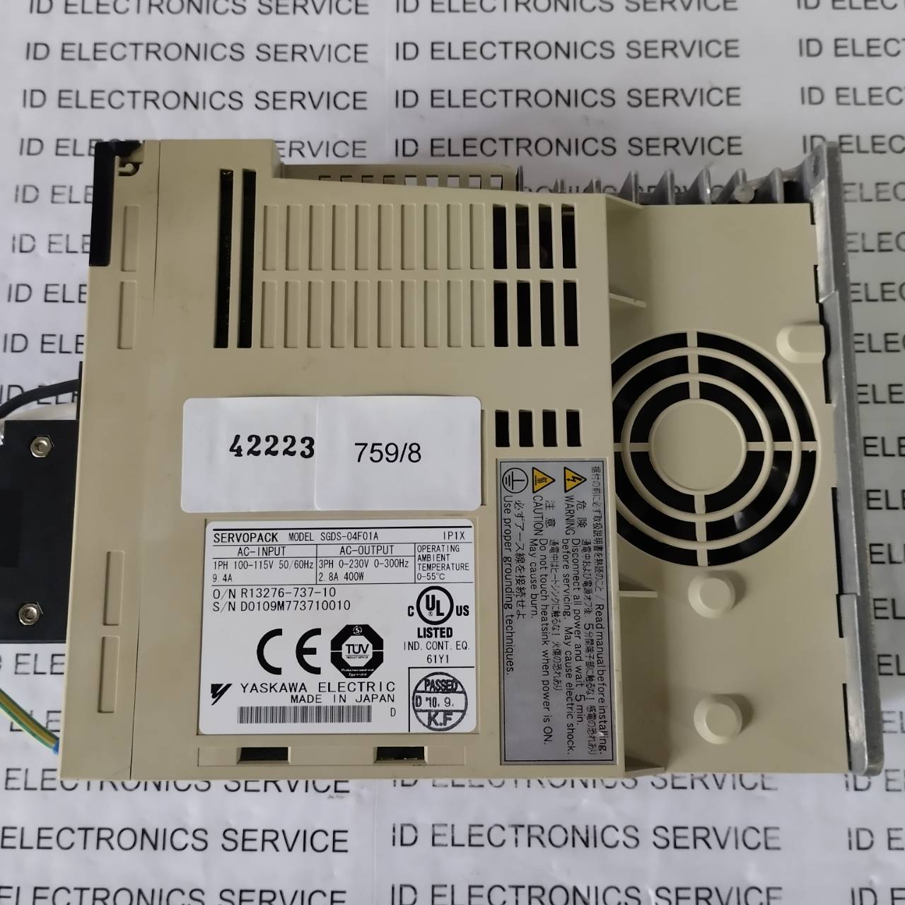 SERVO DRIVE "YASKAWA" รุ่น SGDS-04F01A