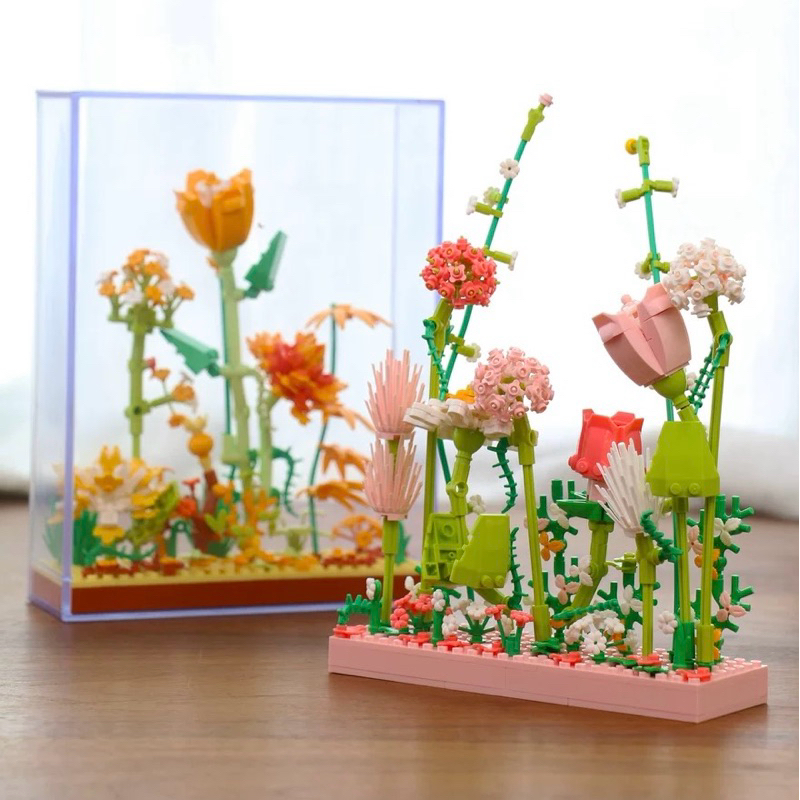 [พร้อมส่ง] Jnihouse : เซตตัวต่อดอกไม้ ไฟประดับ (My garden collection)