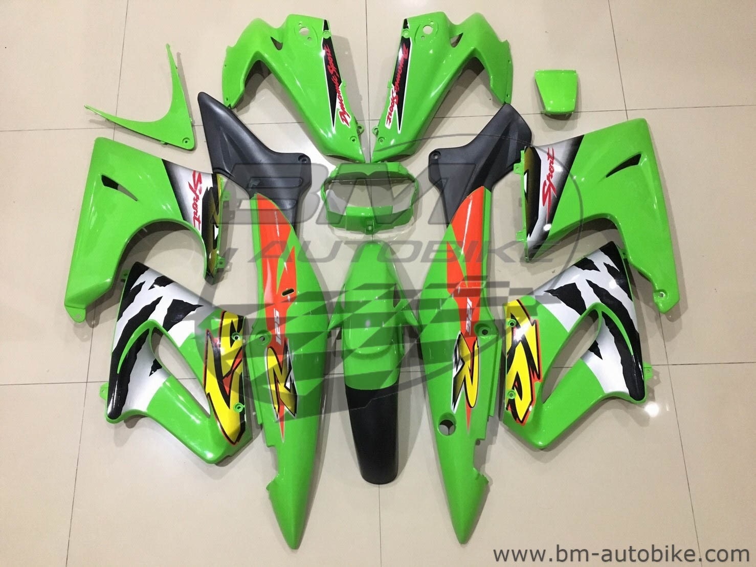 ชุดสี Ls NEW เต็มคัน สีเขียว134ล้วน 4,500 กรัม