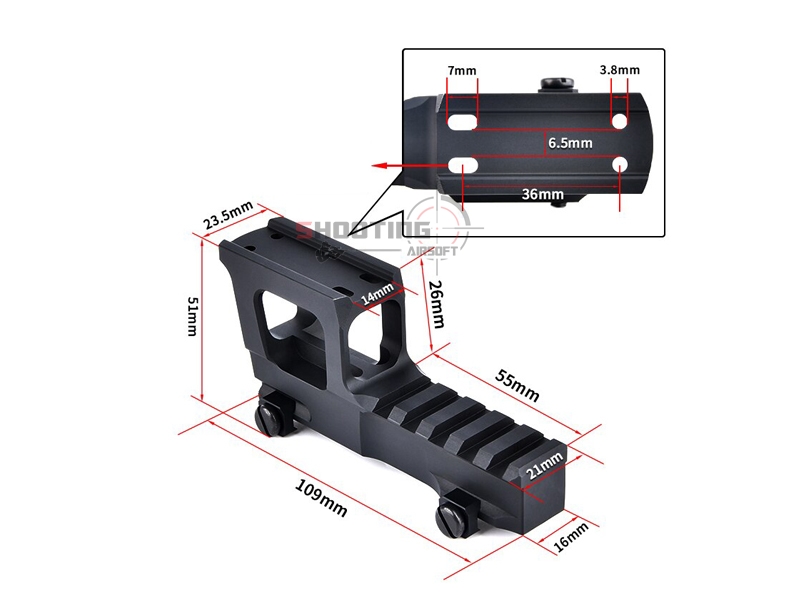 ขายกสูง Aimpoint Micro NVG High Rise Mount