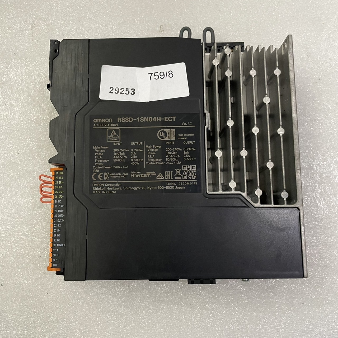 ขาย R88D-1SN04H-ECT DRIVE "OMRON"