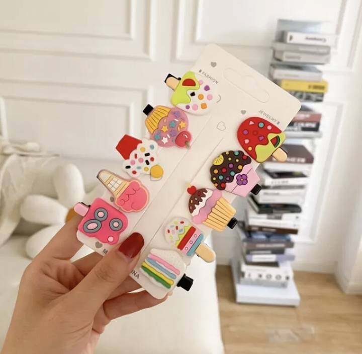 💗มาหยากิ๊ฟช้อป💗กิ๊บติดผม ลายน่ารักๆสีสวย สดใส สำหรับเด็กผู้หญิง (ขนาดกิ๊บตัวเล็ก 3 ซ.ม) แพ็ค 10 ชิ้น