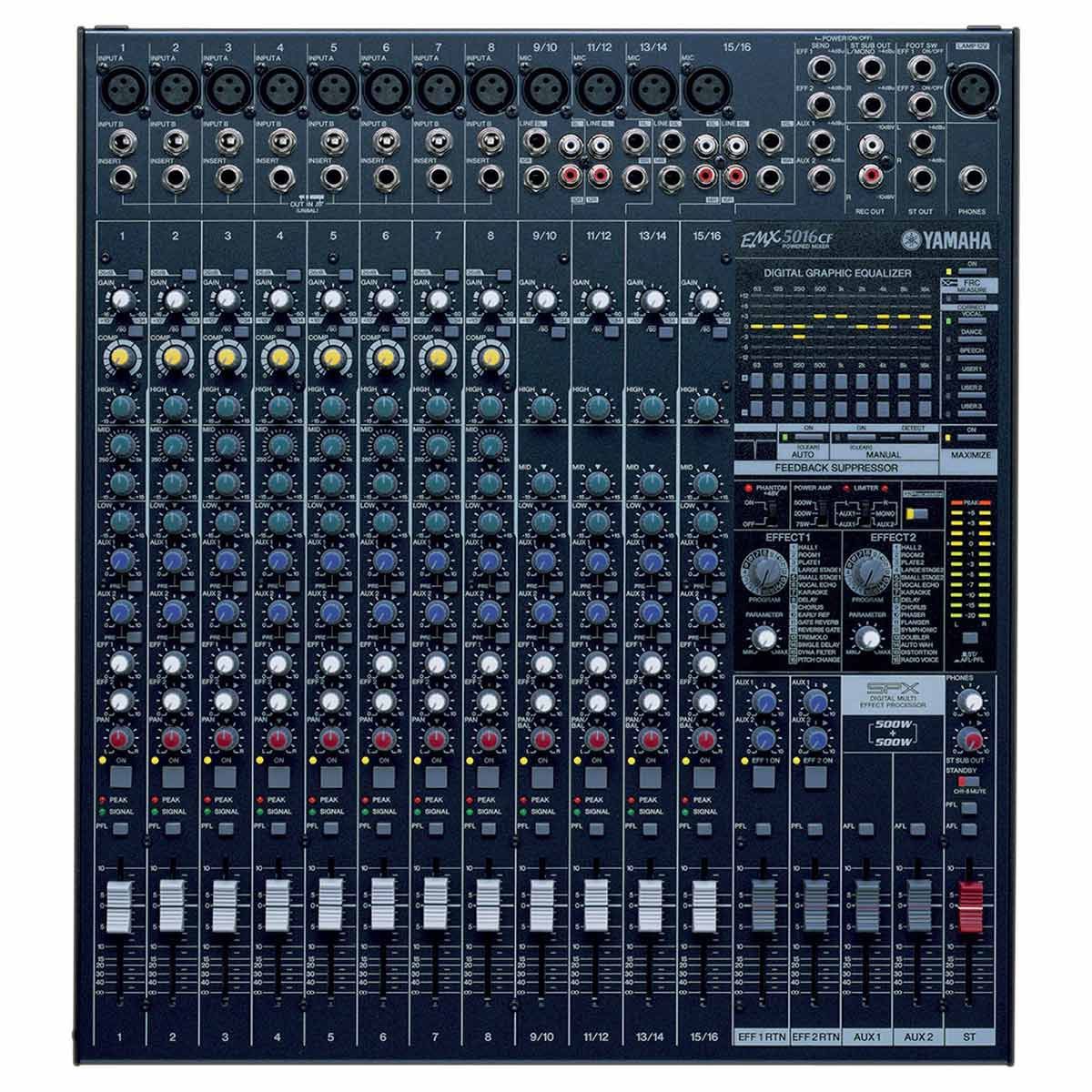 YAMAHA EMX5016CF Power Mixer 16 input 1,000 วัตต์
