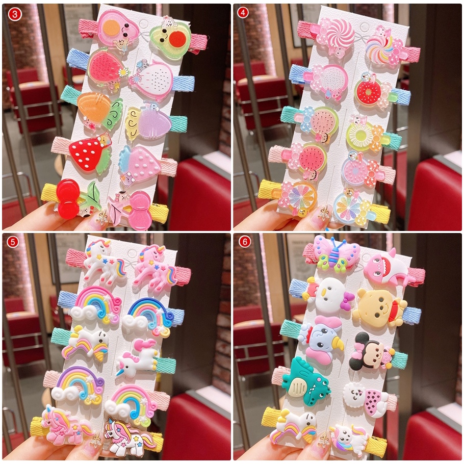 กิ๊บติดผมเด็ก น่ารัก ชุดสุดคุ้ม ได้กิ๊บถึง 10 ชิ้น พร้อมส่ง