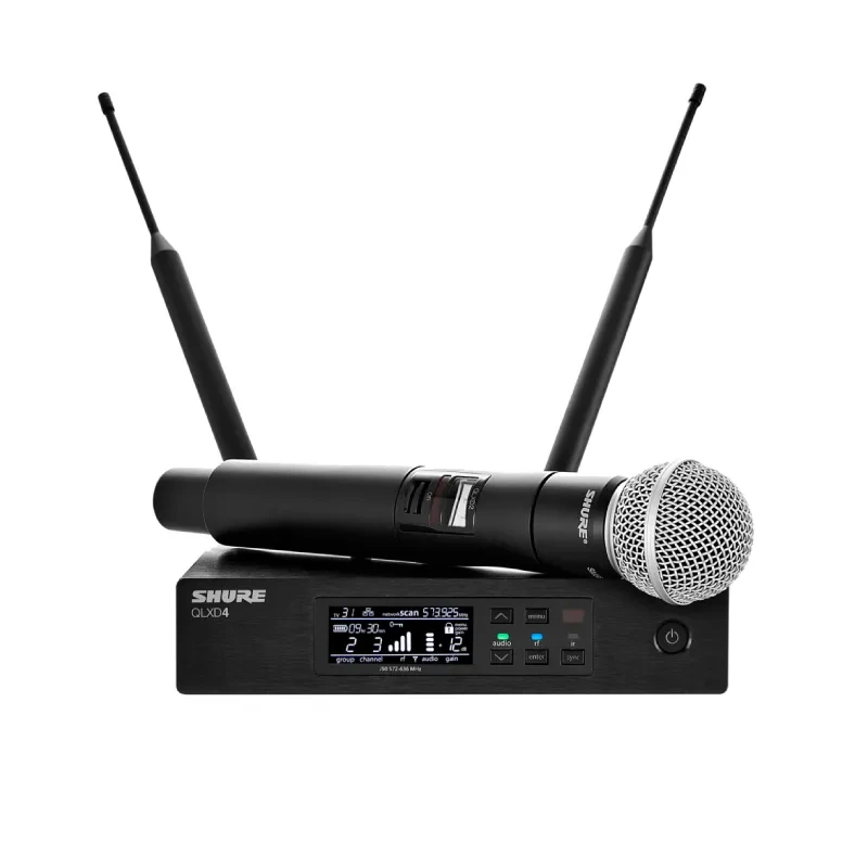 SHURE QLXD24A/SM58-M19 ไมโครโฟนไร้สายแบบไมค์เดียว คลื่นความถี่ 694-703 MHz