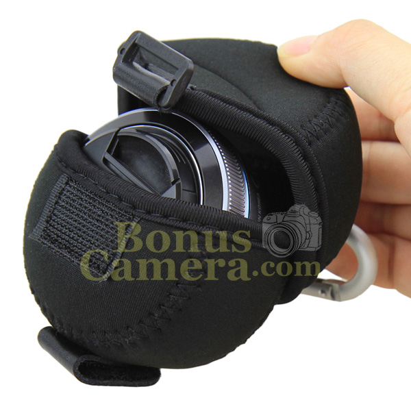 JN-S Lens Pouch ถุงใส่เลนส์ทำจากนีโอพรีนอย่างดี ดีไซน์หรู ปกป้องเลนส์ size 6.2 cm x 4 cm