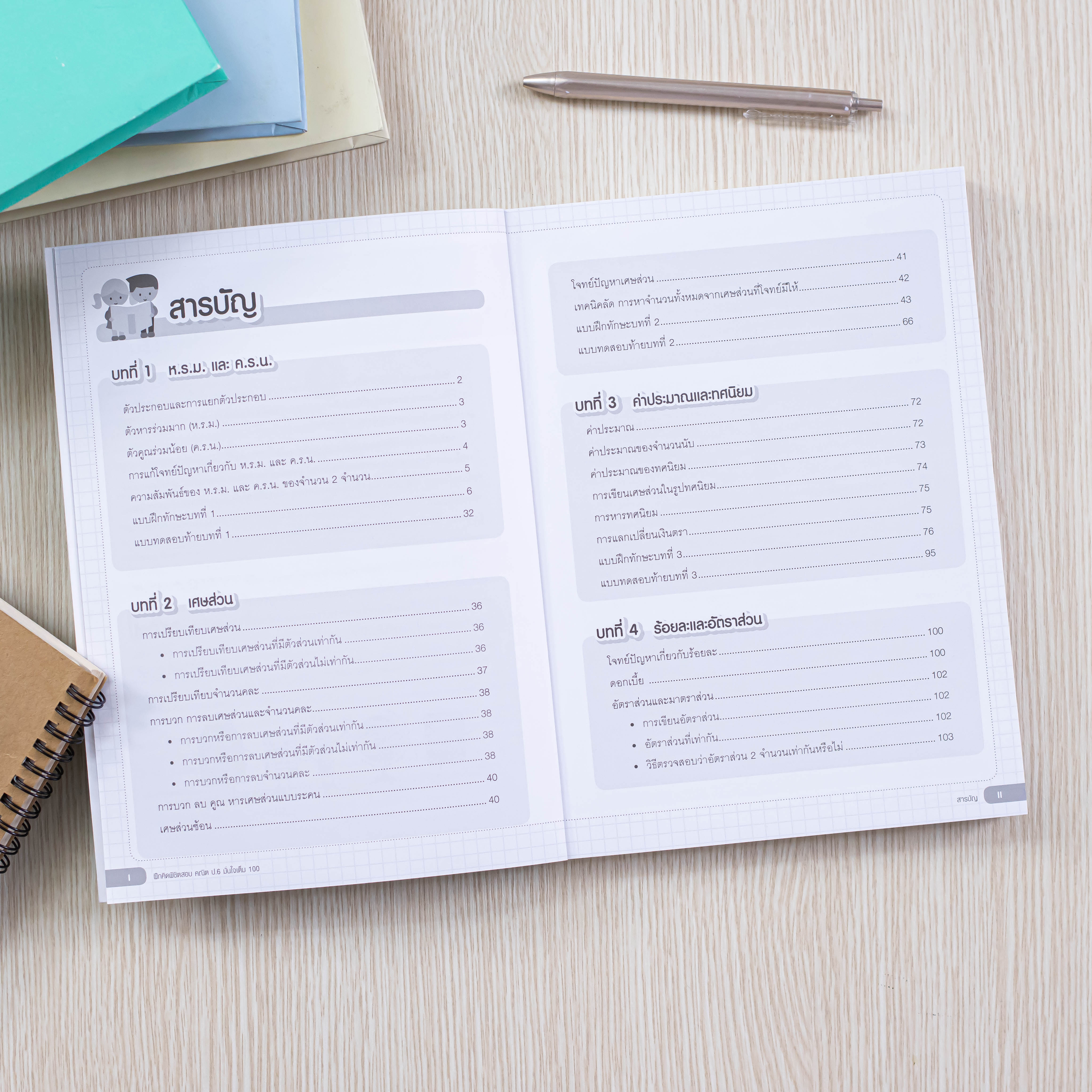 Infopress (อินโฟเพรส) หนังสือ ฝึกคิดพิชิตสอบ คณิต ป.6 มั่นใจเต็ม 100 - 09436
