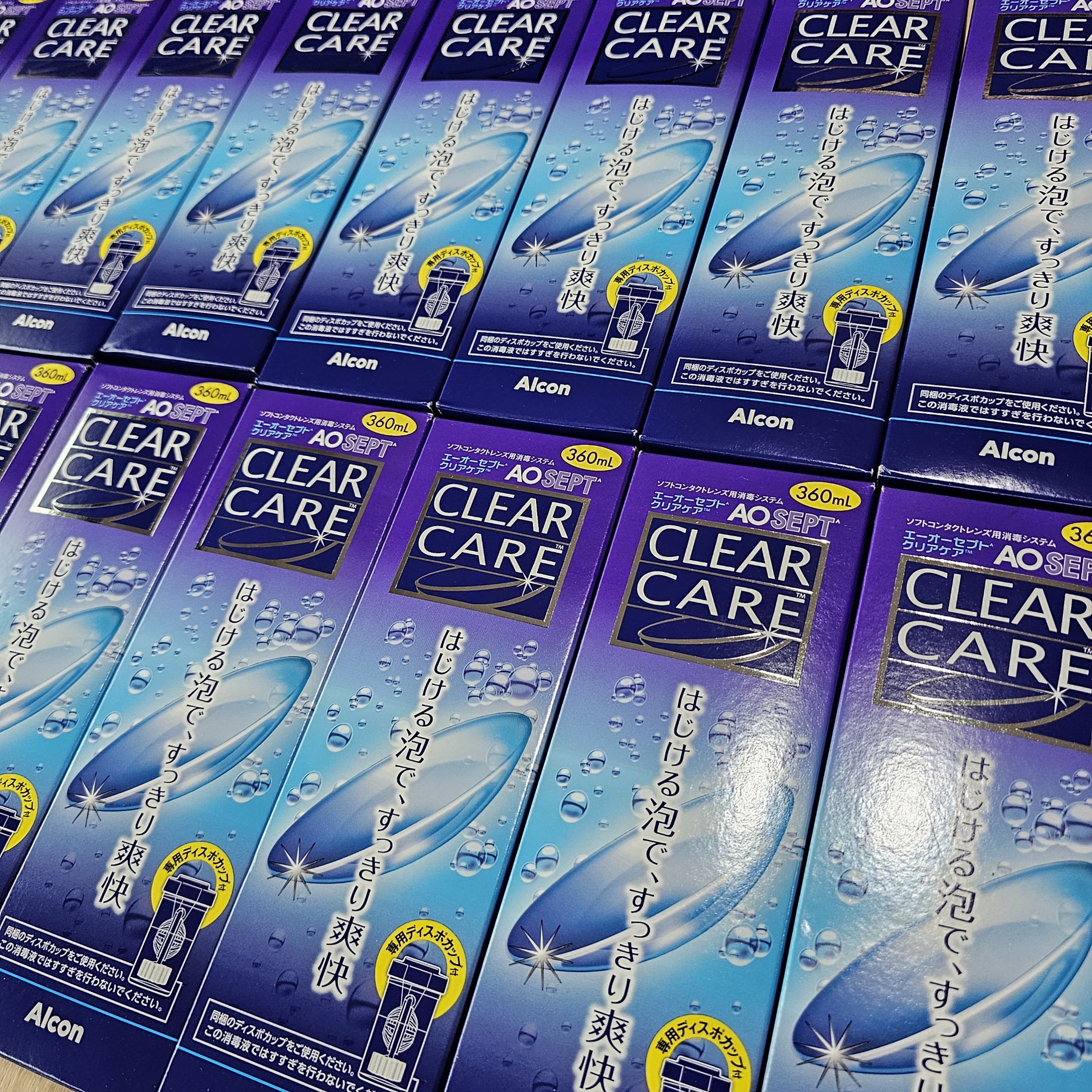 น้ำยาล้างคอนแทคเลนส์ AOSEPT Clear Care ขนาด 360ml.