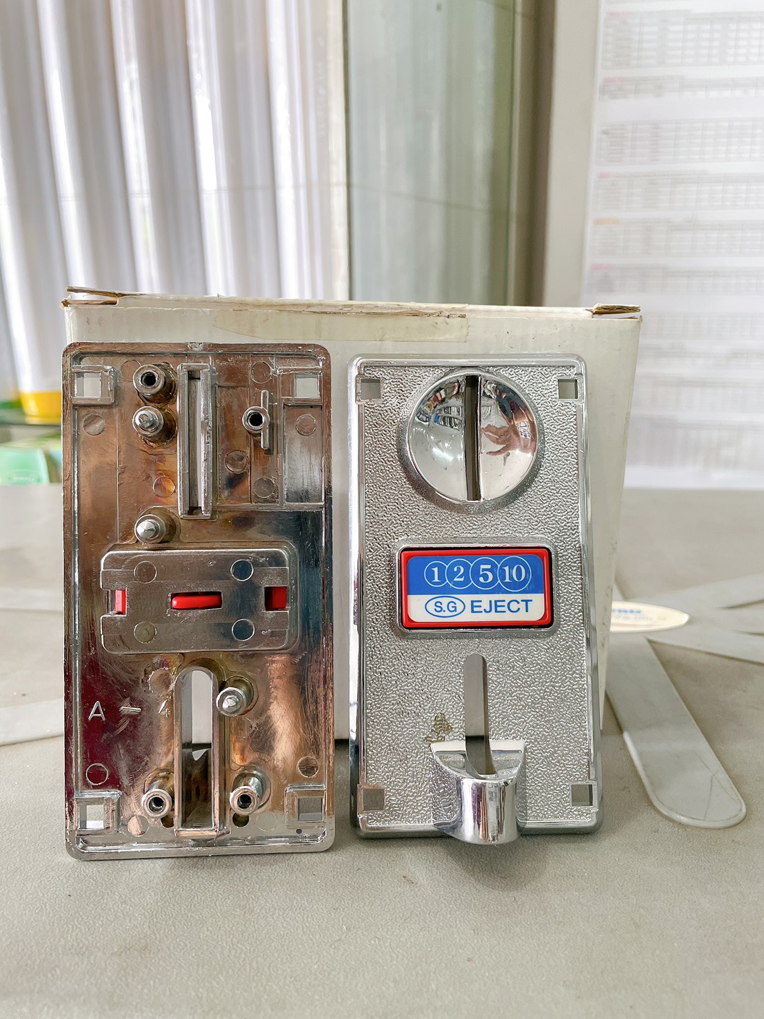 หน้ากากช่องหยอดเหรียญตู้น้ำ ตัวหยอดเหรียญ ที่หยอดเหรียญ เกรดA ของพร้อมส่ง