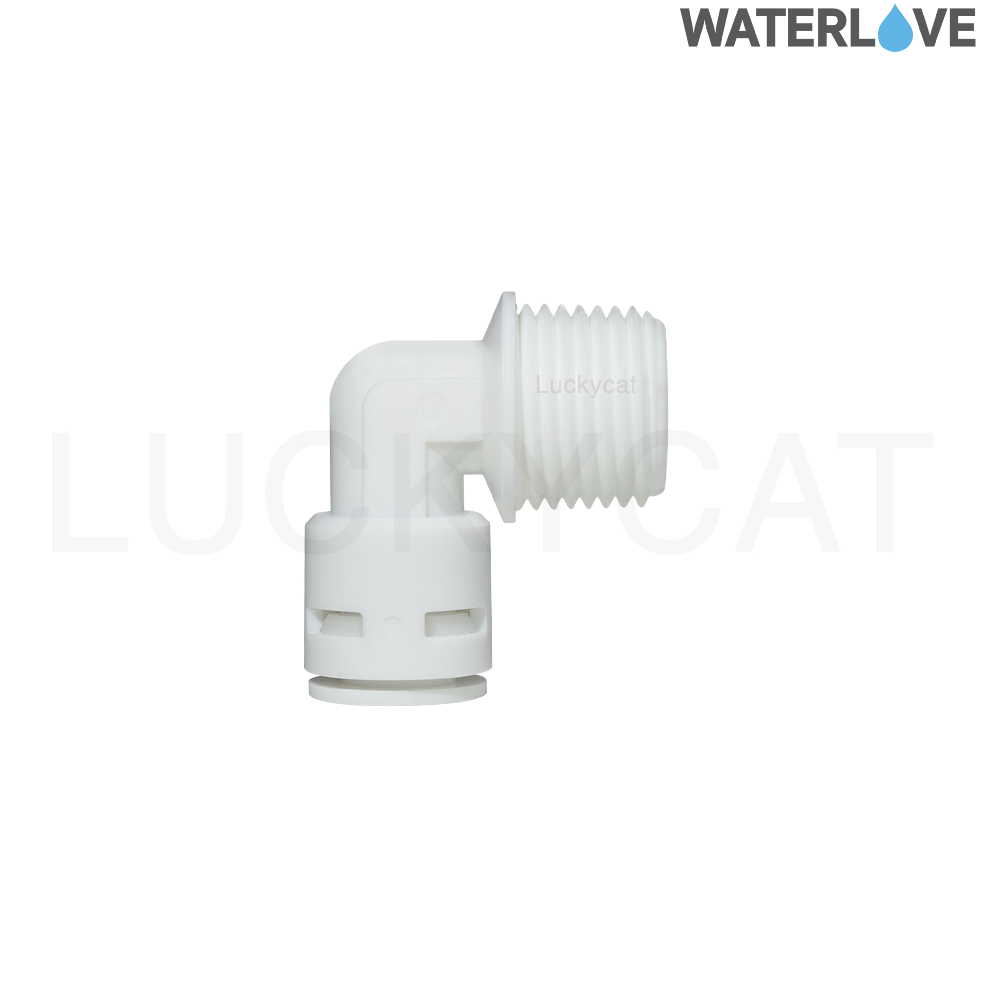 ข้อต่อฉาก เกลียวนอก สวมเร็ว ขนาด 1/2" 3/8" ( 4หุน 3หุน ) สำหรับสายน้ำ PE สายเครื่องกรองน้ำ