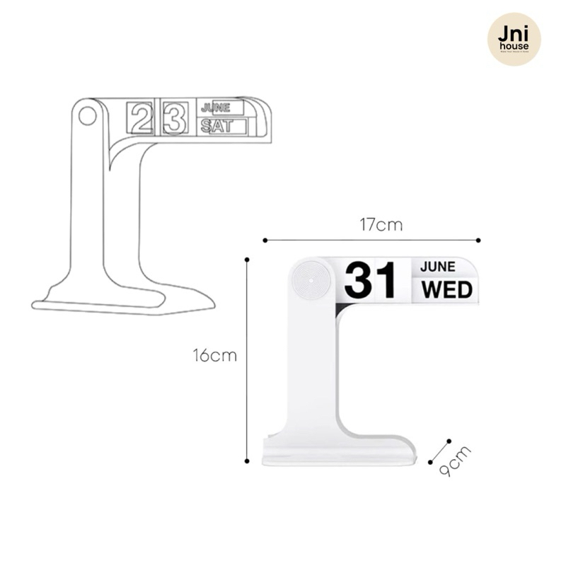 [พร้อมส่ง] Jnihouse : ปฏิทินตั้งโต๊ะ (Perpetual Calendar) มีให้เลือก 5 สี