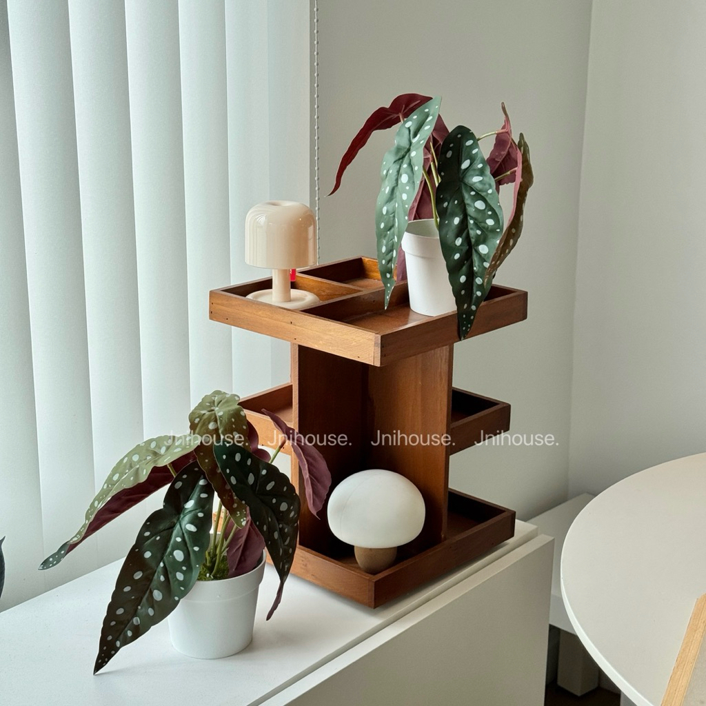 [พร้อมส่ง] Jnihouse : ต้นบีโกเนียประดิษฐ์เล็กกระถางขาว (Tree)