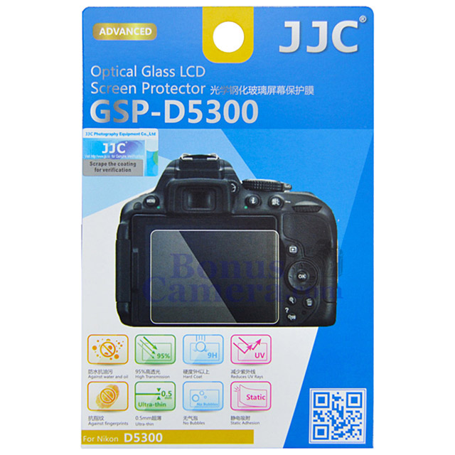 GSP-D5300 แผ่นกระจกกันรอยจอ LCD นิคอน D5300,D5500,D5600 Nikon LCD Screen Protector