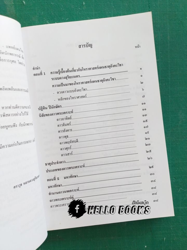 ตำราโหราศาสตร์ อังคะวิชาธาตุ