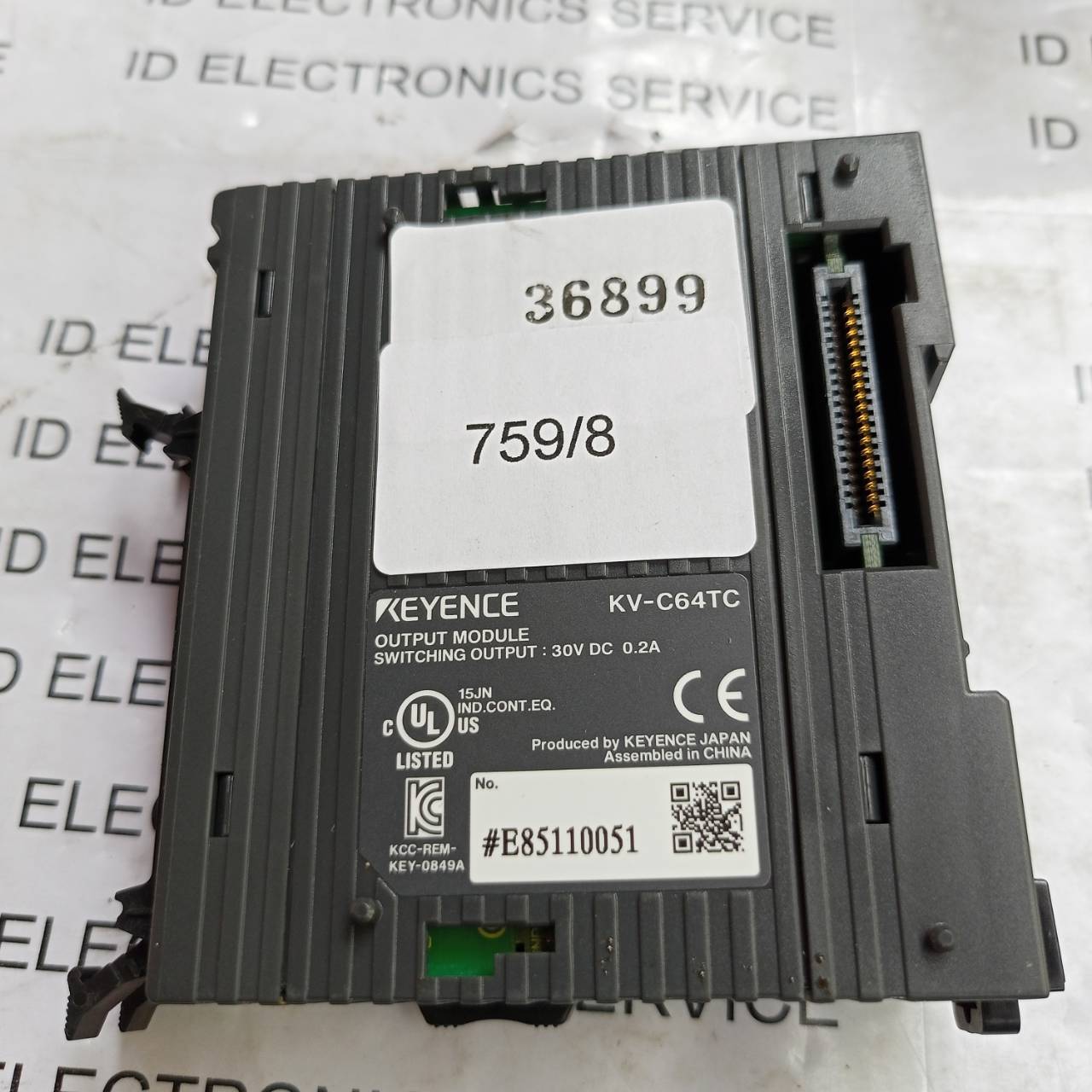 PLC " KEYENCE " MODEL : KV-C64TC