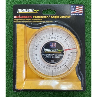JOHNSON USA เครื่องวัดองศา,วัดมุมระดับแบบเข็มมีแม่เหล็ก รุ่น # 700 Made in U.S.A SKU-00040