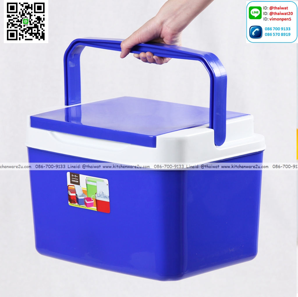 P12548 กระติกเหลี่ยม 12.5 ลิตร (กว้าง 28.8 cm. x ยาว 37.8 cm. x สูง 25.6 cm.) No.258 ราคาขายส่งต่อ 1 โหล: 12 ใบ: เฉลี่ย 190 บต่อใบ