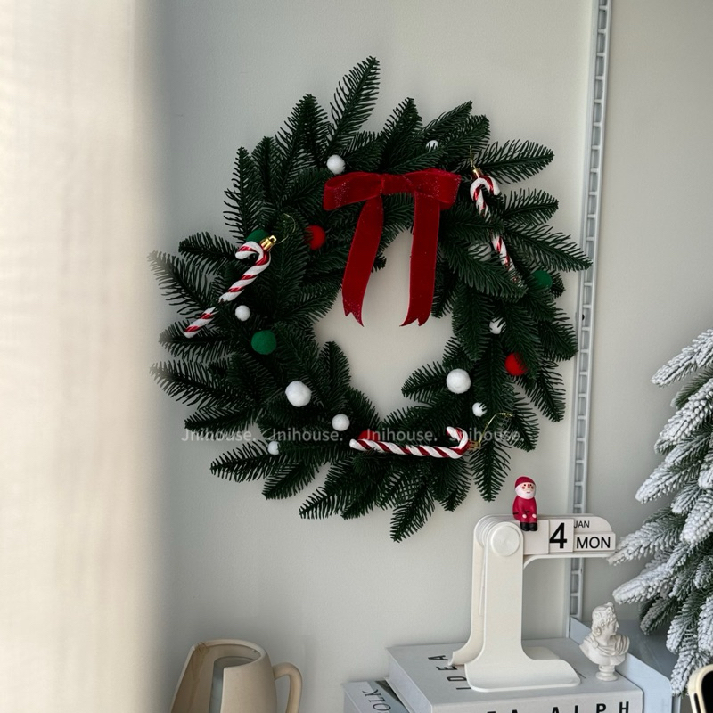 [พร้อมส่ง] Jnihouse : Christmas wreath (หลีดประดับคริสต์มาส)