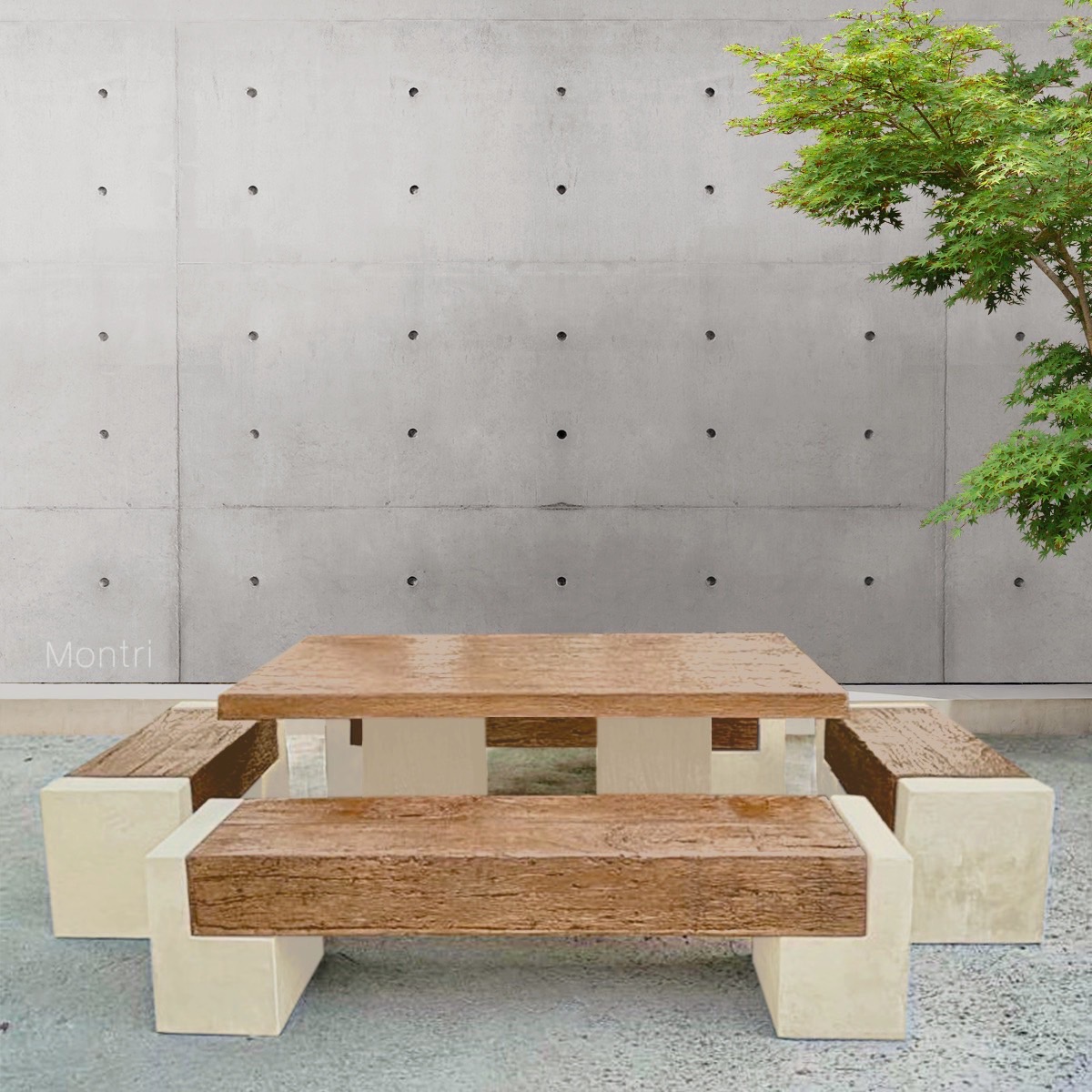 โต๊ะสนาม สไตล์ร่วมสมัย ผสมผสานความโมเดิร์น ที่ลงตัว ขนาด 1.80 เมตร นั่งได้ 12 คน